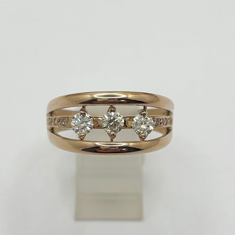 K18PG リング ダイヤ ダンシング CJ0675