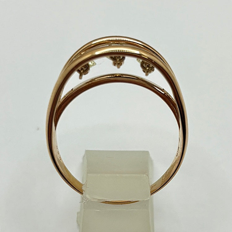 K18PG リング ダイヤ ダンシング CJ0675