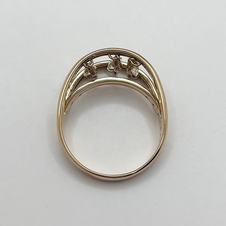 K18PG リング ダイヤ ダンシング CJ0675