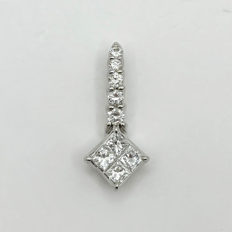 Pt ペンダントトップ ダイヤ CJ0677