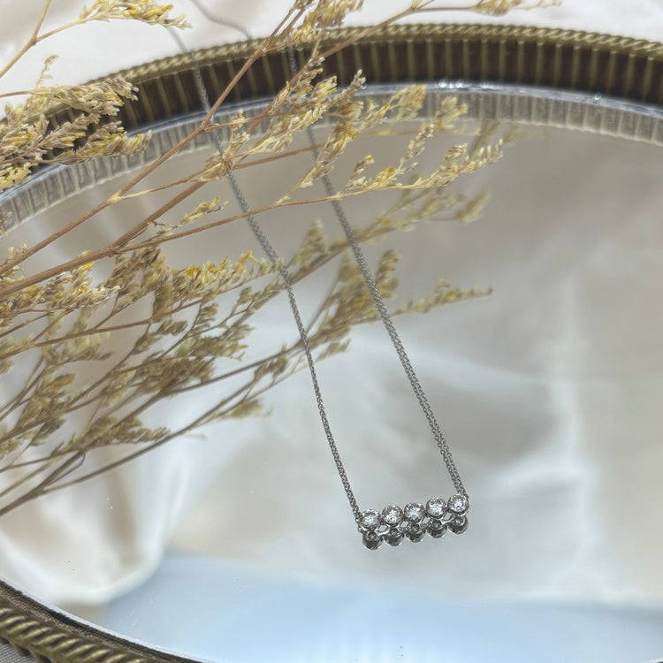 Pt ネックレス ダイヤ CJ0678