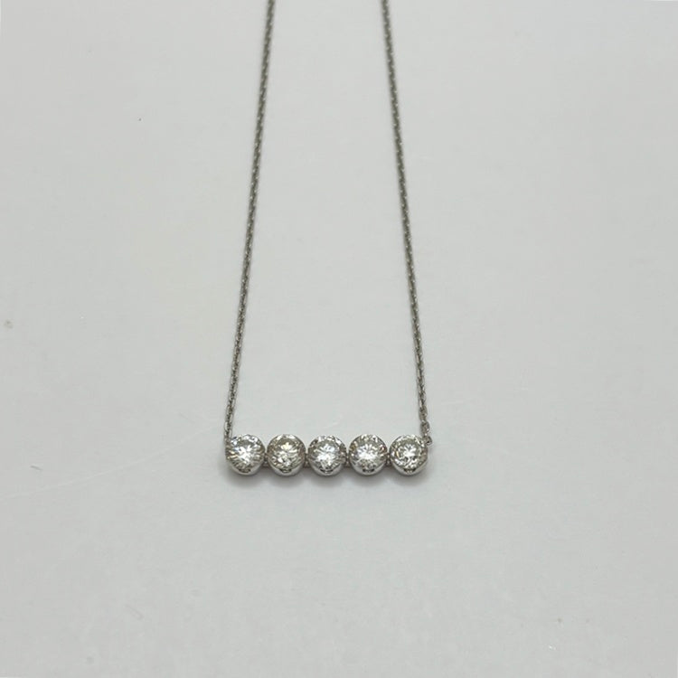 Pt ネックレス ダイヤ CJ0678