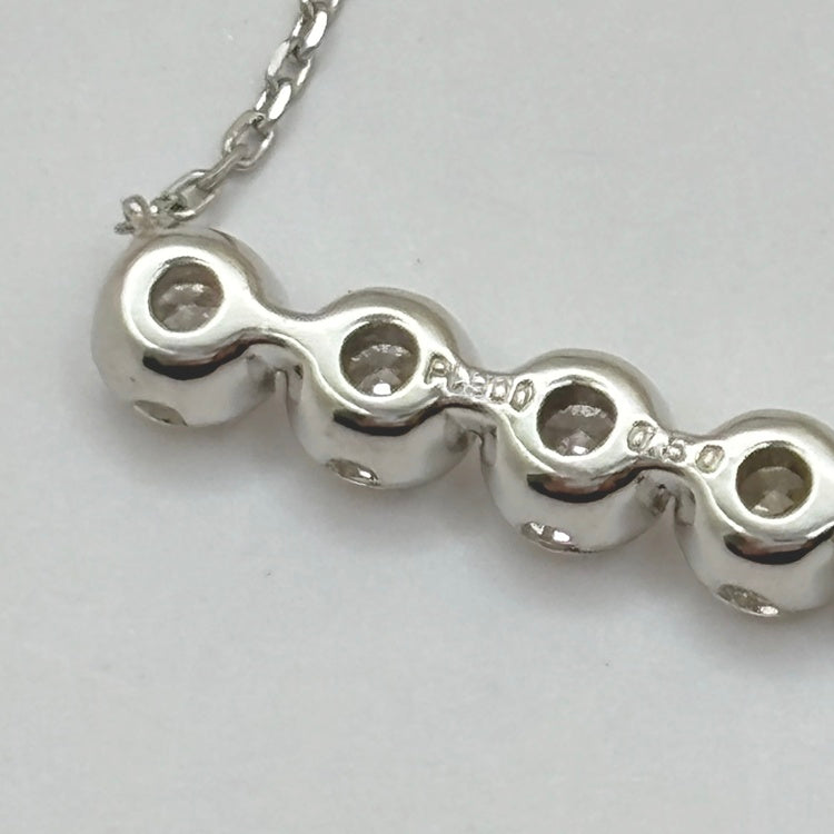 Pt ネックレス ダイヤ CJ0678