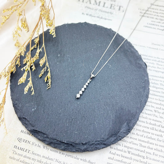 K18WG ネックレス ダイヤ CJ0684