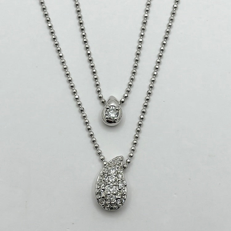 Pt ネックレス ダイヤ CJ0686