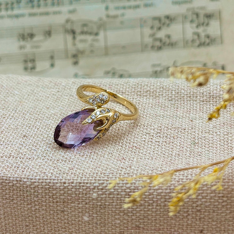 K18 リング アメシスト CJ0687