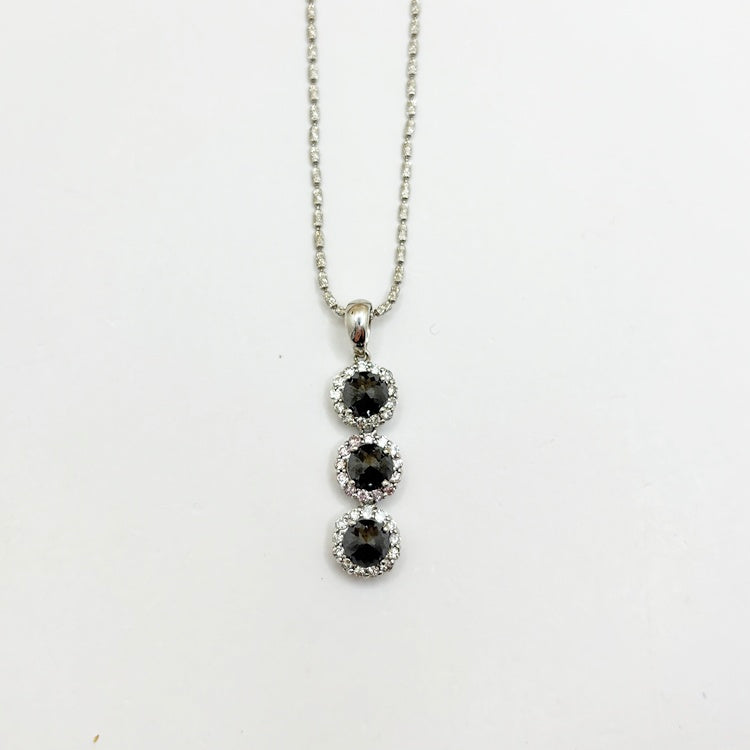 K18WG ネックレス ダイヤ CJ0689