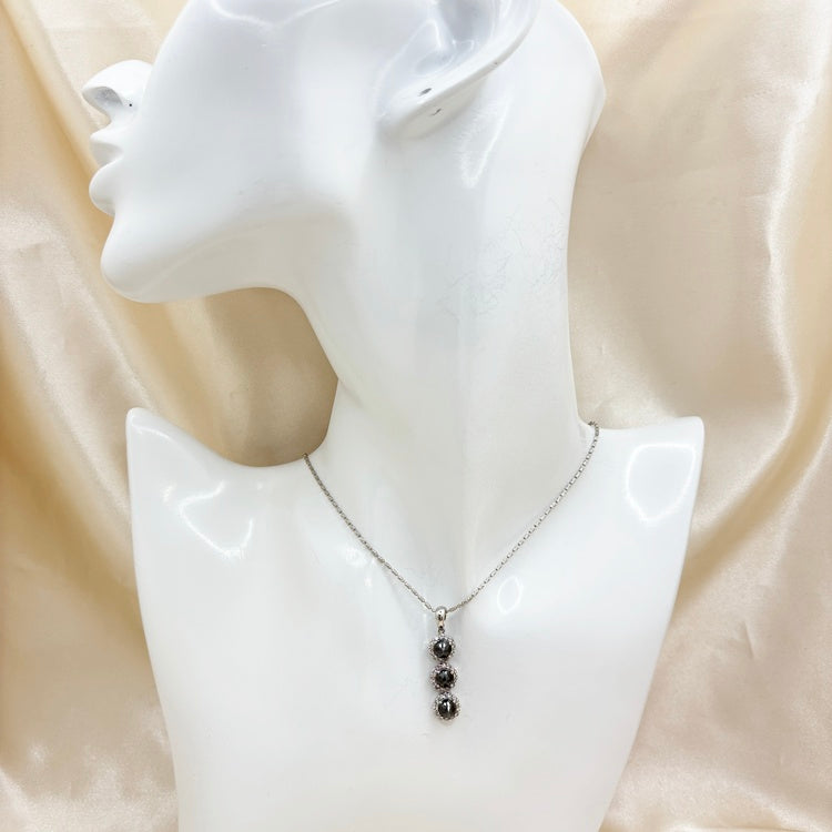 K18WG ネックレス ダイヤ CJ0689