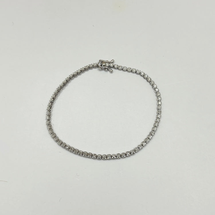 K18WG ブレスレット ダイヤ CJ0695