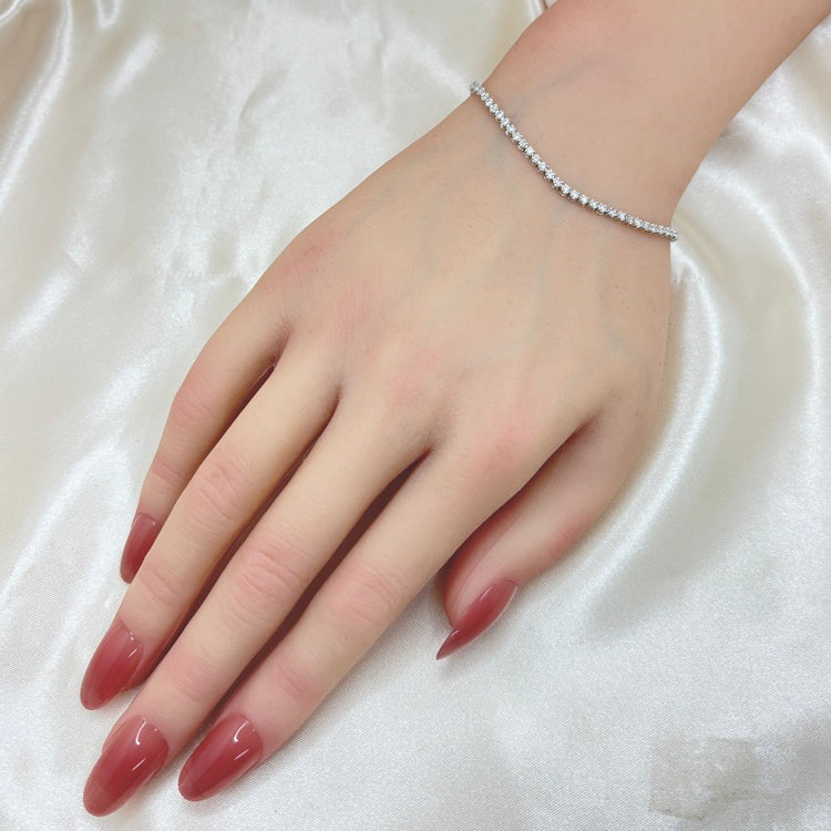 K18WG ブレスレット ダイヤ CJ0695