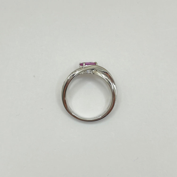 Pt リング ピンクサファイア CJ0697