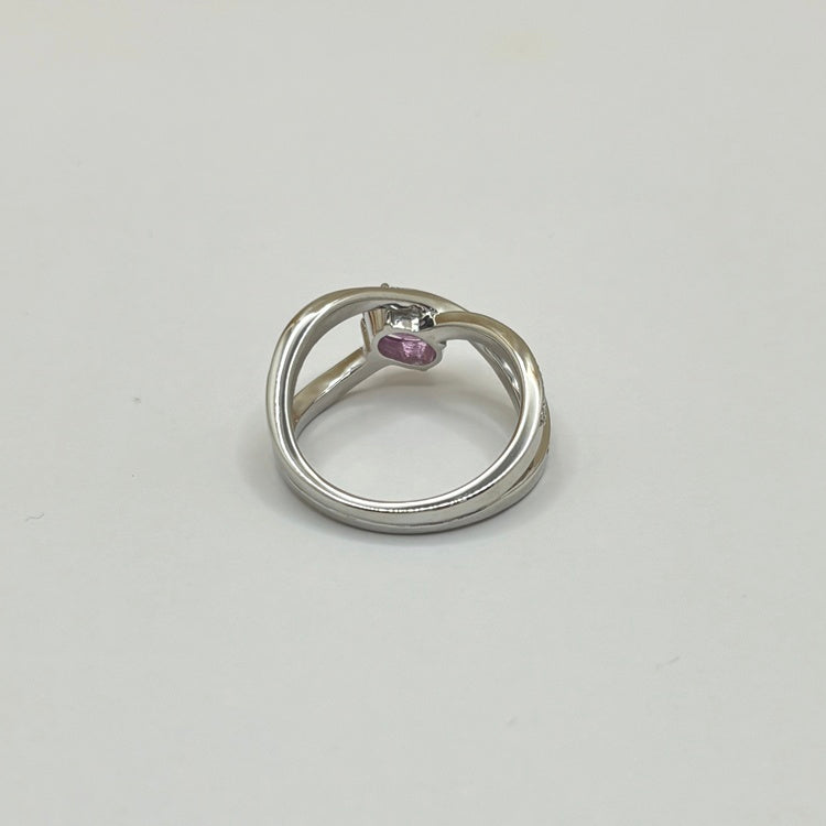 Pt リング ピンクサファイア CJ0697