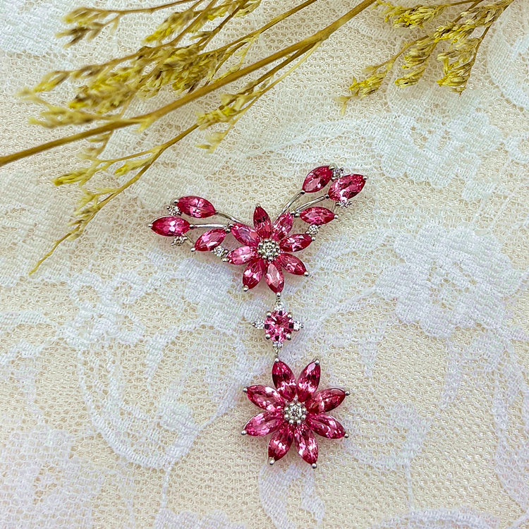 K18WG ペンダント スピネル CJ0710