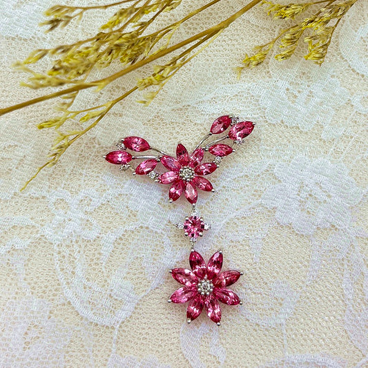 K18WG ペンダント スピネル CJ0710