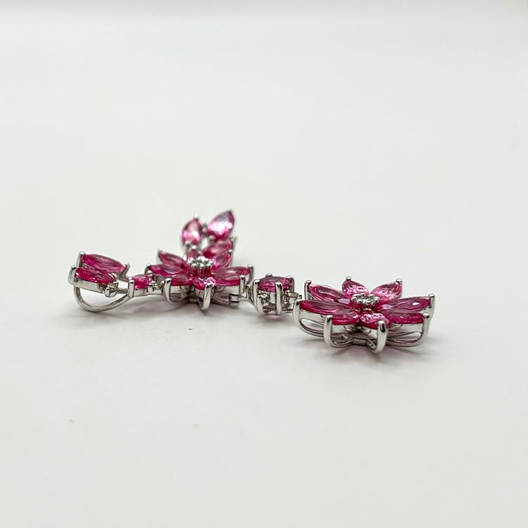 K18WG ペンダント スピネル CJ0710