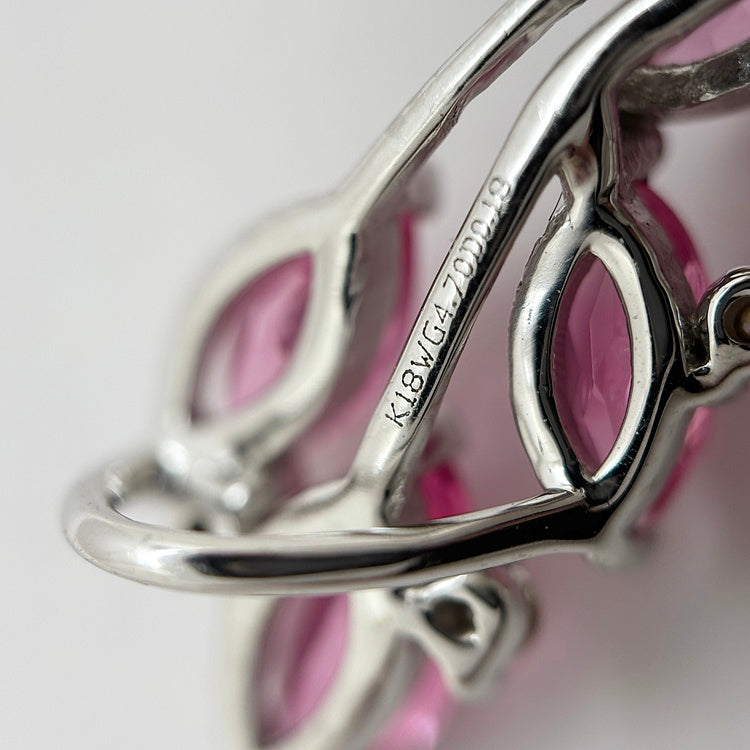 K18WG ペンダント スピネル CJ0710