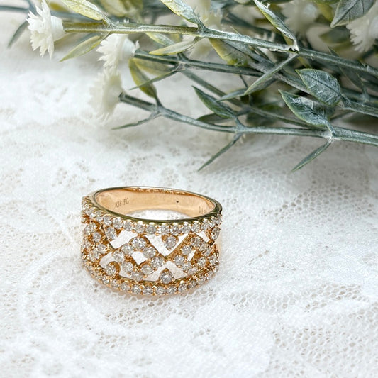 K18PG リング ダイヤ CJ0715