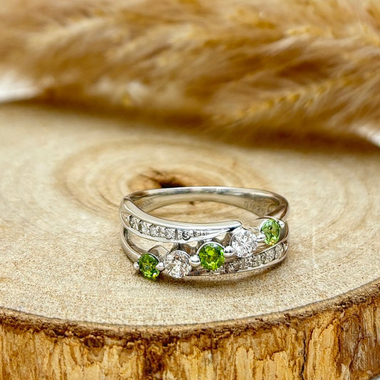 Pt リング デマントイドガーネット CJ0717