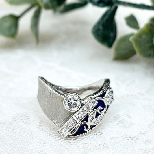 Pt リング ラピスラズリ CJ0718