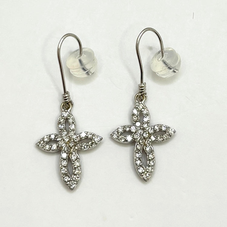 K18WG ピアス ダイヤ CJ0763