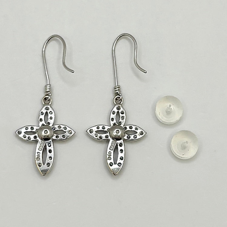 K18WG ピアス ダイヤ CJ0763