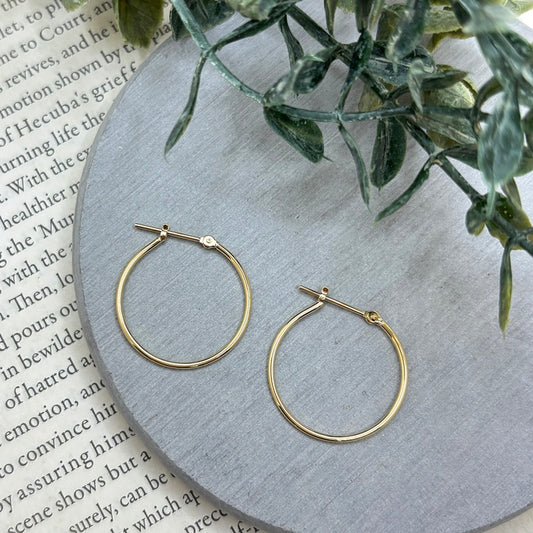 K18 ピアス フープ NJ0271