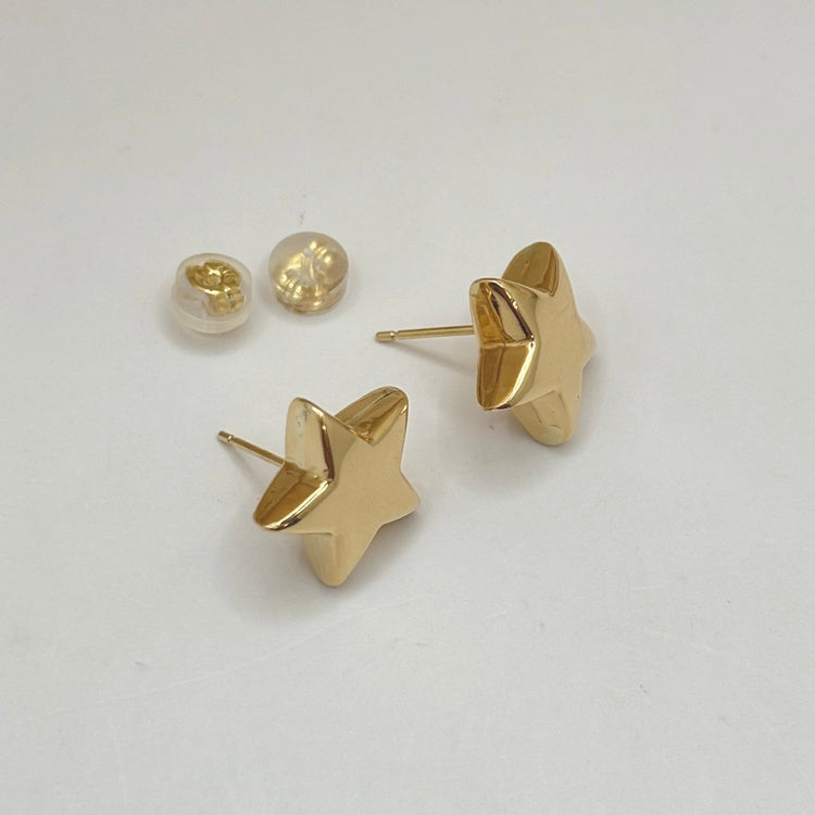 K18 ピアス 星 NJ0289
