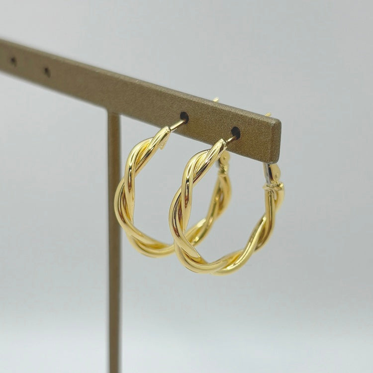 K18 ピアス フープ NJ0301