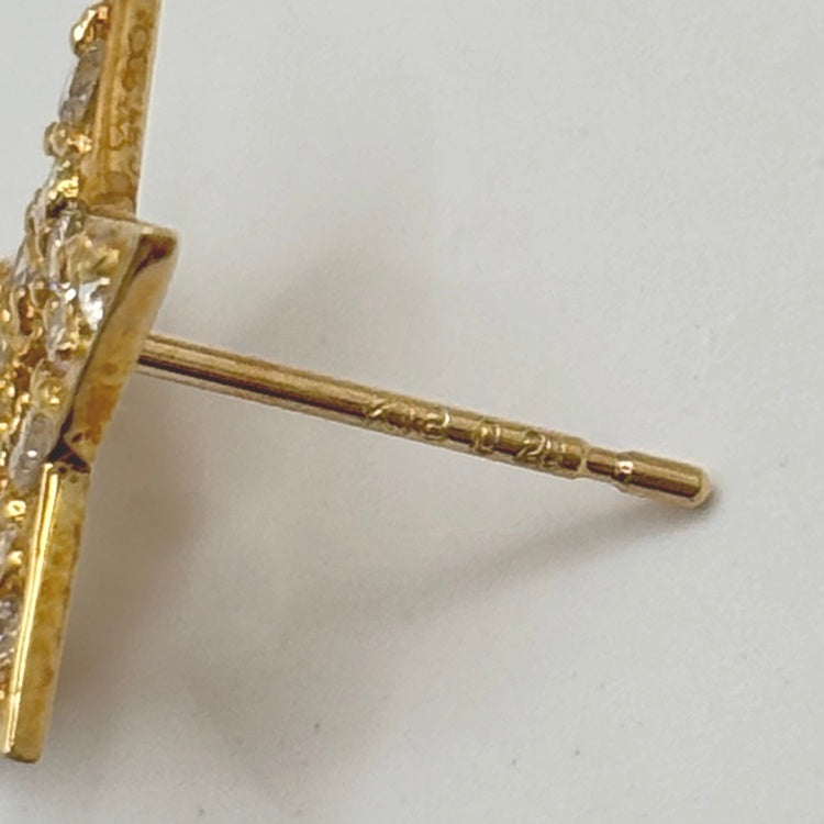 K18 ピアス ダイヤ NJ0318