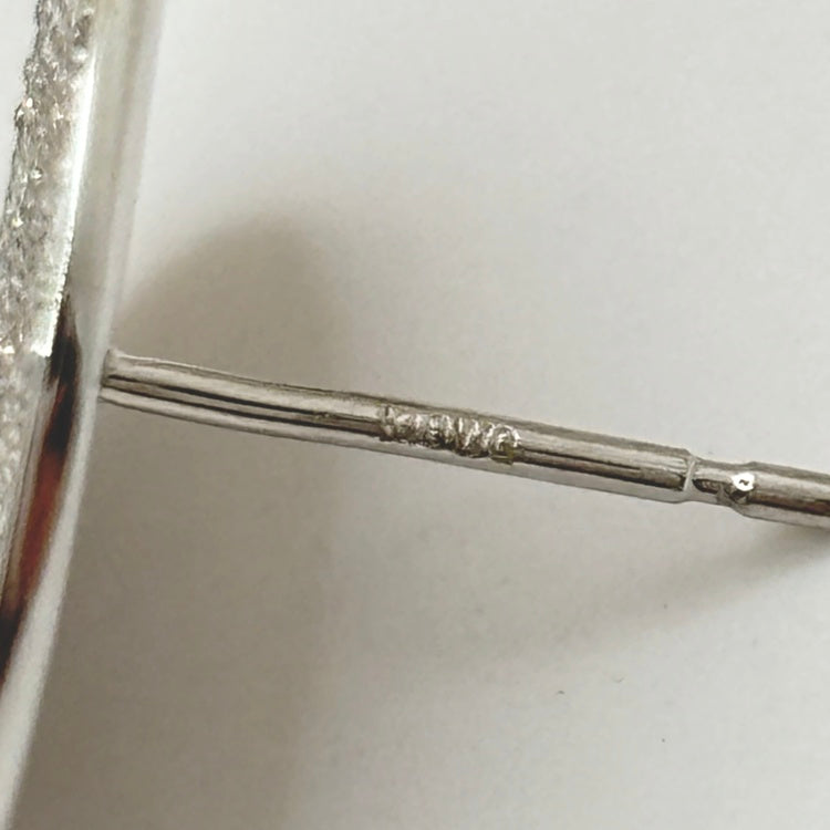 K18WG ピアス ダイヤ NJ0319