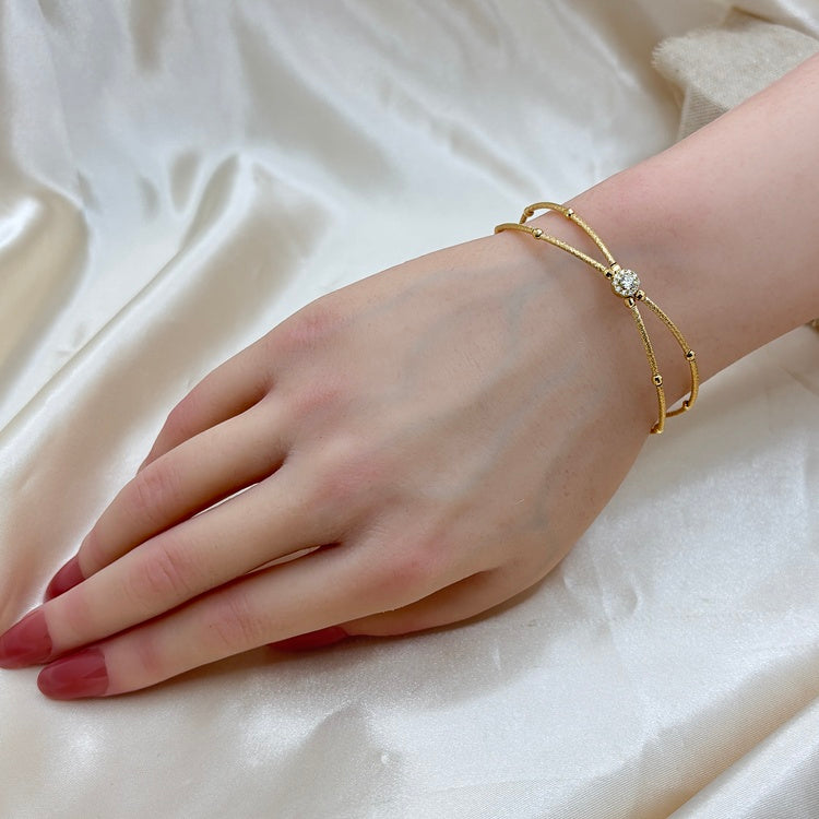 K18 ブレスレット ダイヤ NJ0320