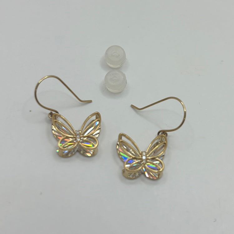 K18 ピアス ダイヤ 蝶 NJ0325