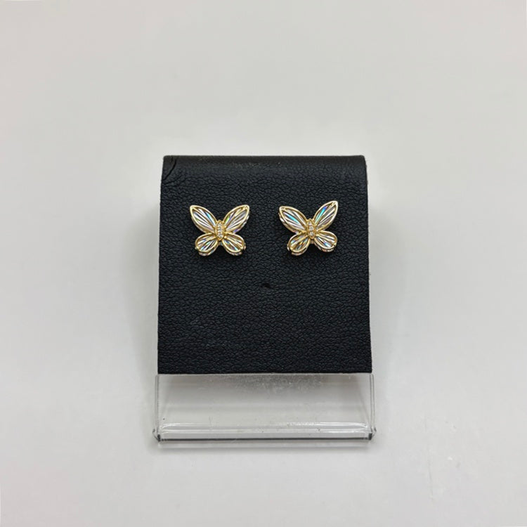K18 ピアス ダイヤ 蝶 NJ0326