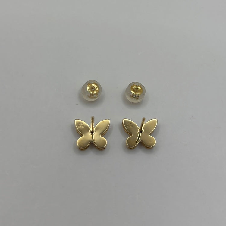 K18 ピアス ダイヤ 蝶 NJ0326