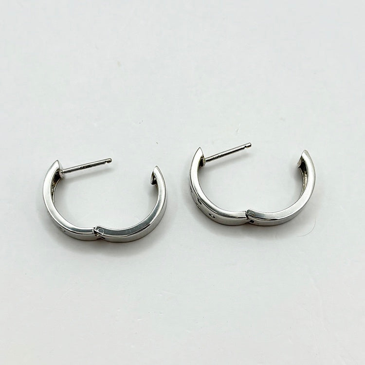 K18WG ピアス ダイヤ NJ0327