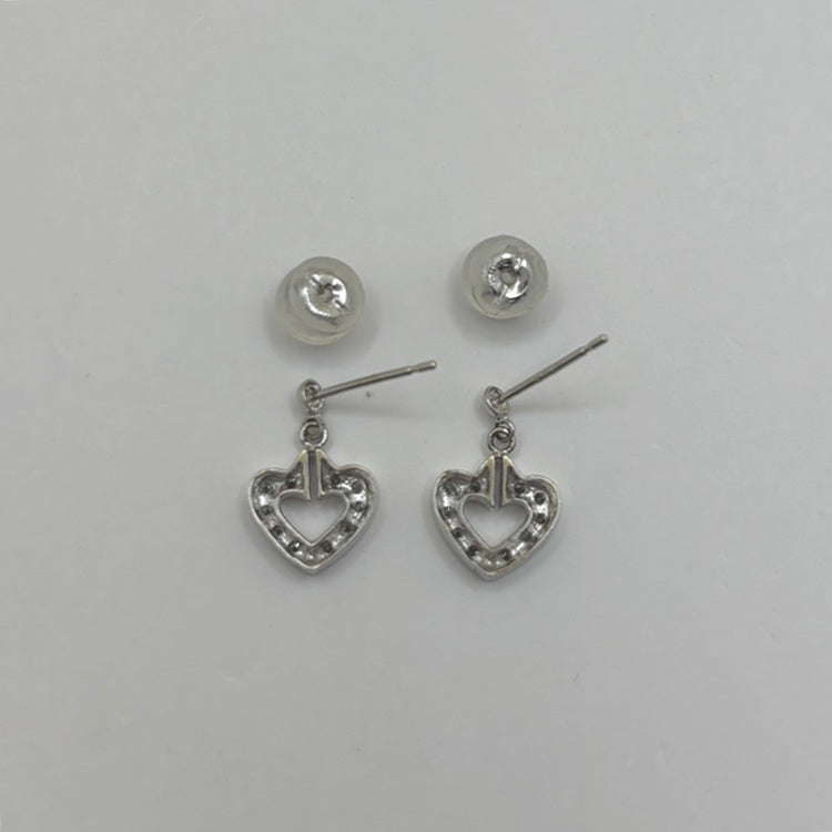 K18WG ピアス ダイヤ NJ0331