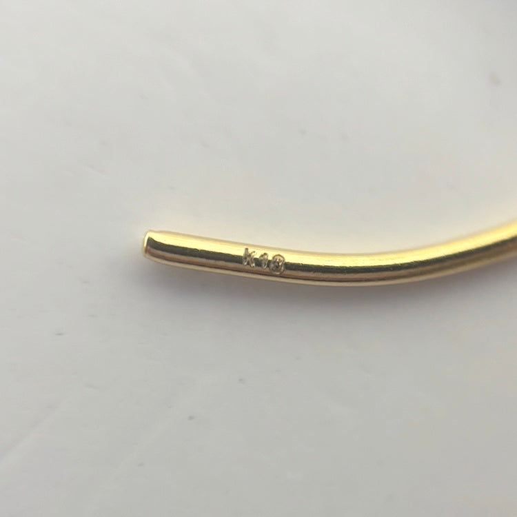 K18 ピアス 猫　NJ0332