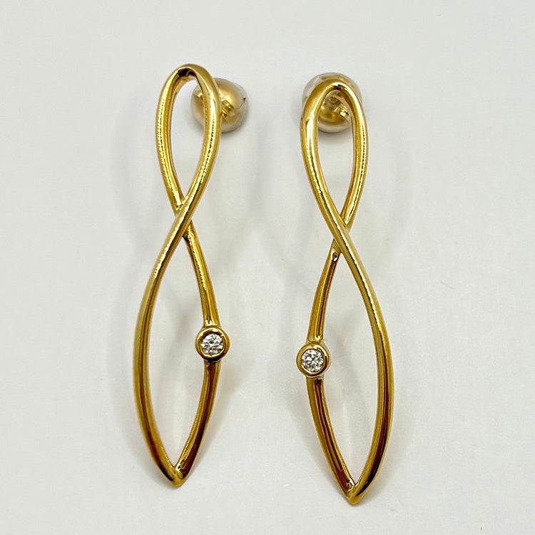 K18 ピアス ダイヤ NJ0339